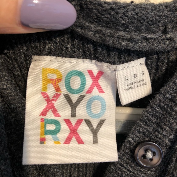 Roxy Fair Isle Hooded Sweater Dress Juniors Size Large - Picture 4 of 9
